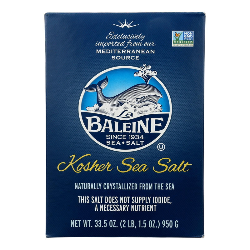 La Baleine Sea Salt - Kosher Sea Salt - Case Of 9-33.5 Oz - Orca Market