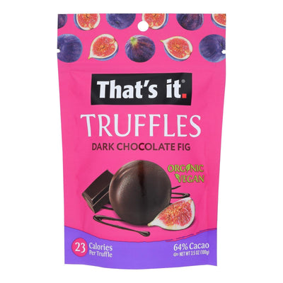 That's It - Truffles Dark Chocolate Fig - Case Of 6-3.5 Oz - Orca Market