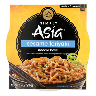 Simply Asia Sesame Teriyaki Noodle Bowl - Case Of 6 - 8.5 Oz. - Orca Market