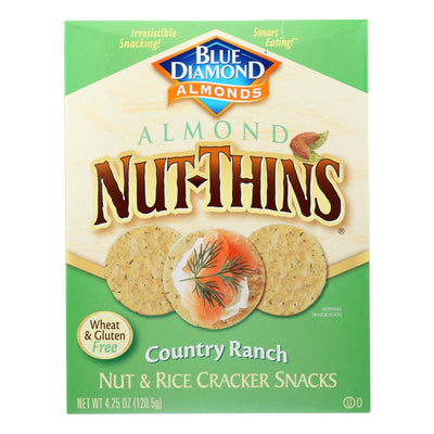 Blue Diamond - Nut Thins - Country Ranch - Case Of 12 - 4.25 Oz. - Orca Market