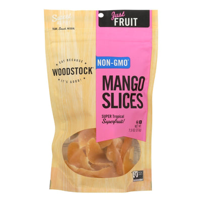 Woodstock Sweetened Mango Slices - Case Of 8 - 7.5 Oz - Orca Market