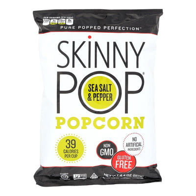 Skinnypop Popcorn Skinny Pop - Sea Salt And Black Pepper - Case Of 12 - 4.4 Oz. - Orca Market