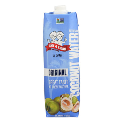 Amy And Brian - Coconut Water - Original - Case Of 6 -33.8 Fl Oz. - Orca Market