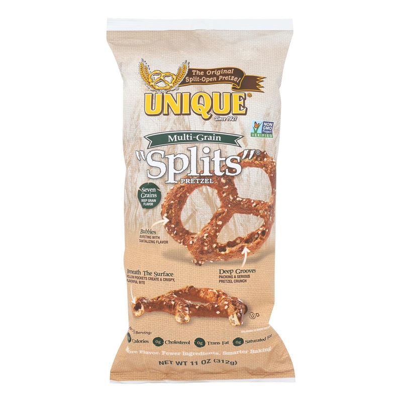 Unique Pretzels - Splits - Multi Grain - Case Of 12 - 11 Oz. - Orca Market