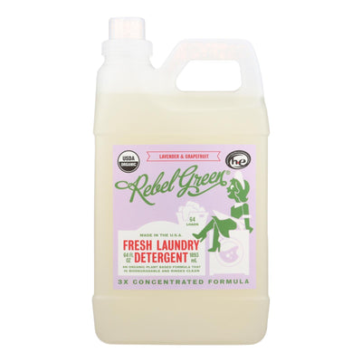 Rebel Green Laundry Detergent - Lavender And Grapefruit - Case Of 4 - 64 Fl Oz - Orca Market