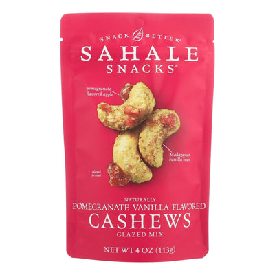 Sahale Snacks Cashews Glazed Nuts - Pomegranate And Vanilla - Case Of 6 - 4 Oz. - Orca Market