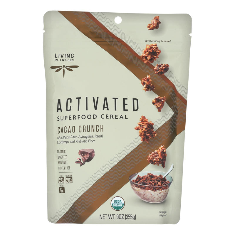 Living Intentions Cereal - Organic - Superfood - Cacao Crunch - 9 Oz - Case Of 6 - Orca Market