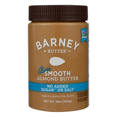 Barney Butter - Almond Butter - Bare Smooth - Case Of 6 - 16 Oz. - Orca Market