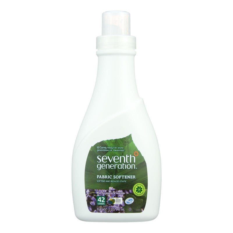 Seventh Generation Natural Liquid Fabric Softener - Blue Eucalyptus And Lavender - Case Of 6 - 32 Fl Oz. - Orca Market