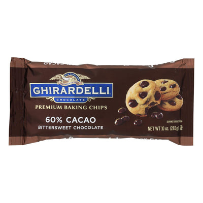 Ghirardelli Cacao Bittersweet - Chocolate Baking Chips - Case Of 12 - 10 Oz. - Orca Market