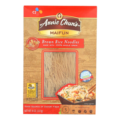 Annie Chun's Maifun Brown Rice Noodles - Case Of 6 - 8 Oz. - Orca Market