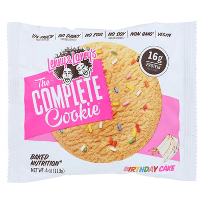 Lenny And Larry's The Complete Cookie Birthday Cake - Case Of 12 - 4 Oz - Orca Market