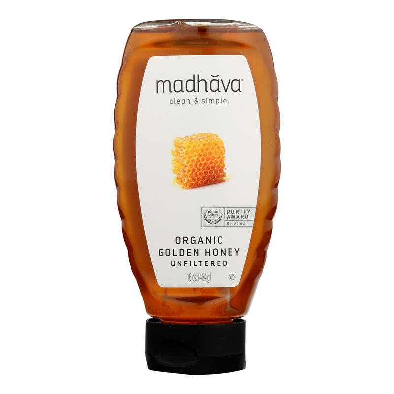 Madhava Honey - Honey Golden Squeeze - Case Of 6 - 17.6 Oz - Orca Market