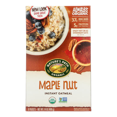 Nature's Path Hot Oatmeal - Maple Nut - Case Of 6 - 14 Oz. - Orca Market