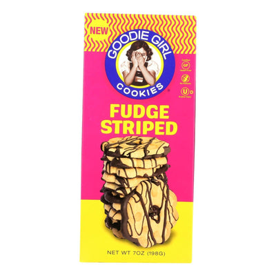 Goodie Girl Cookies - Cookies - Fudge Striped - Case Of 6 - 7 Oz. - Orca Market