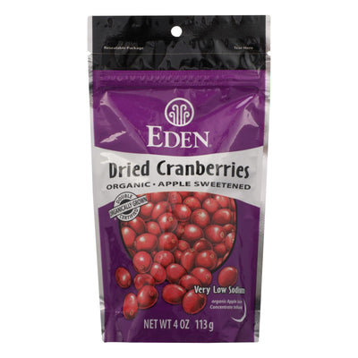 Eden Foods Eden Organic Dried Cranberries Apple Sweetened - Case Of 15 - 4 Oz - Orca Market