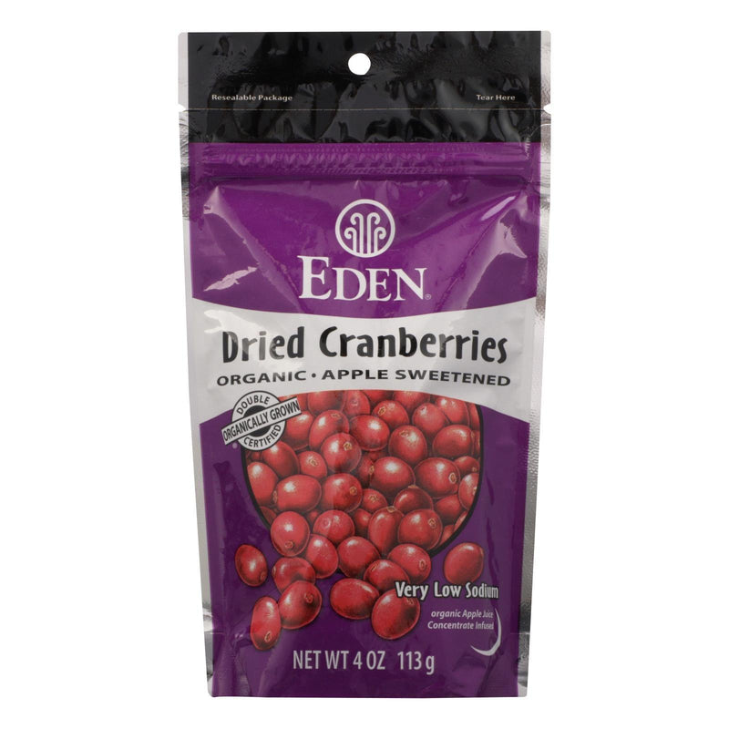 Eden Foods Eden Organic Dried Cranberries Apple Sweetened - Case Of 15 - 4 Oz - Orca Market