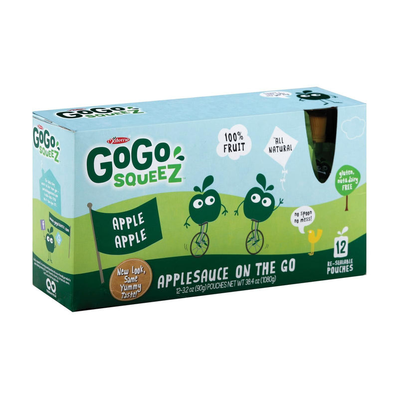 Gogo Squeeze Organic Applesauce - Apple - Case Of 6 - 3.2 Oz. - Orca Market