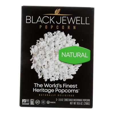 Black Jewell Microwave Popcorn - Natural - Case Of 6 - 10.5 Oz. - Orca Market