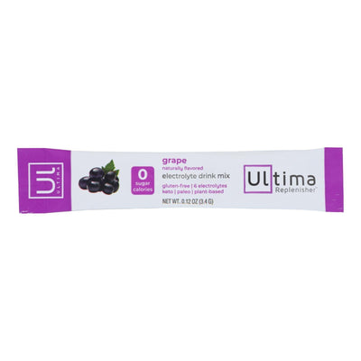 Ultima Replenisher - Electrolyte Powder Grape - Case Of 20-0.12 Oz - Orca Market