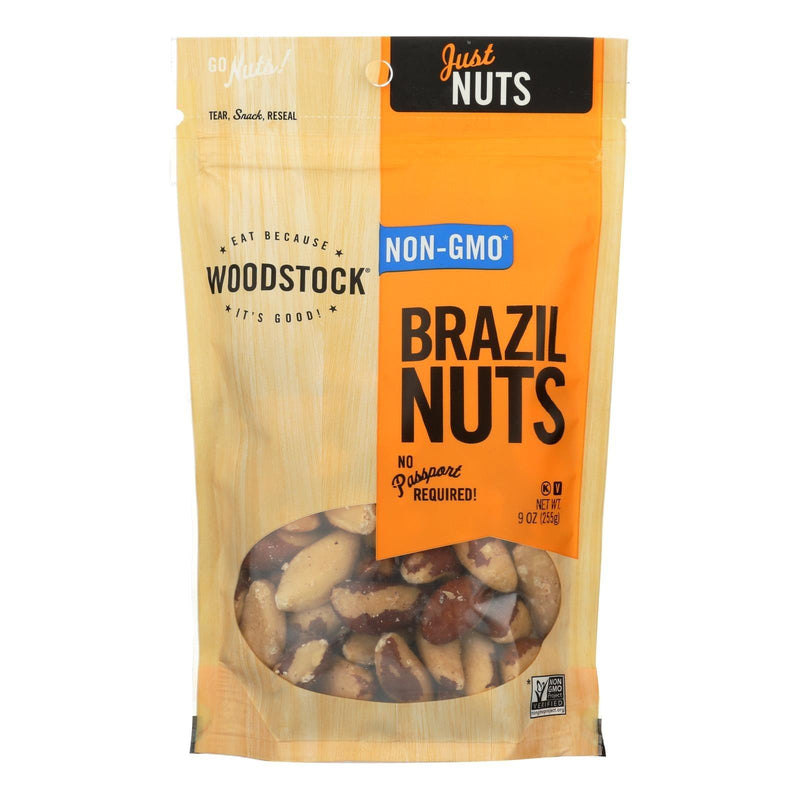 Woodstock Non-gmo Brazil Nuts - Case Of 8 - 9 Oz - Orca Market