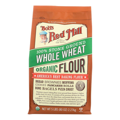 Bob's Red Mill - Organic Whole Wheat Flour - 5 Lb - Case Of 4 - Orca Market