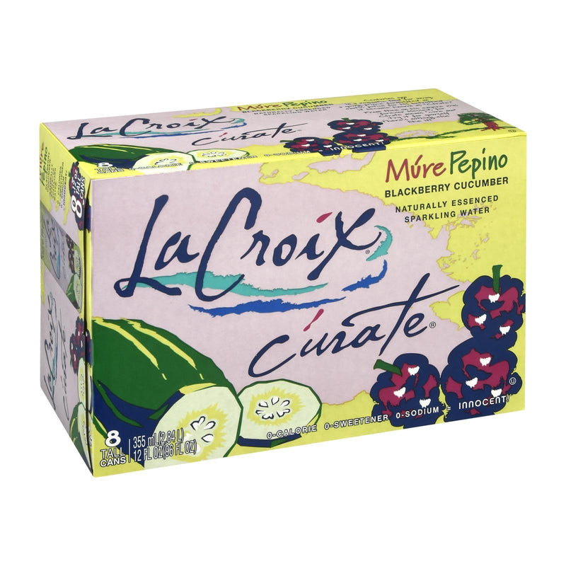 Lacroix Sparkling Water - Mure Pepino - Case Of 3 - 8/12 Fl Oz - Orca Market