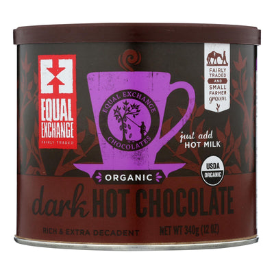 Equal Exchange Hot Chocolate - Organic - Dark - Case Of 6 - 12 Oz - Orca Market