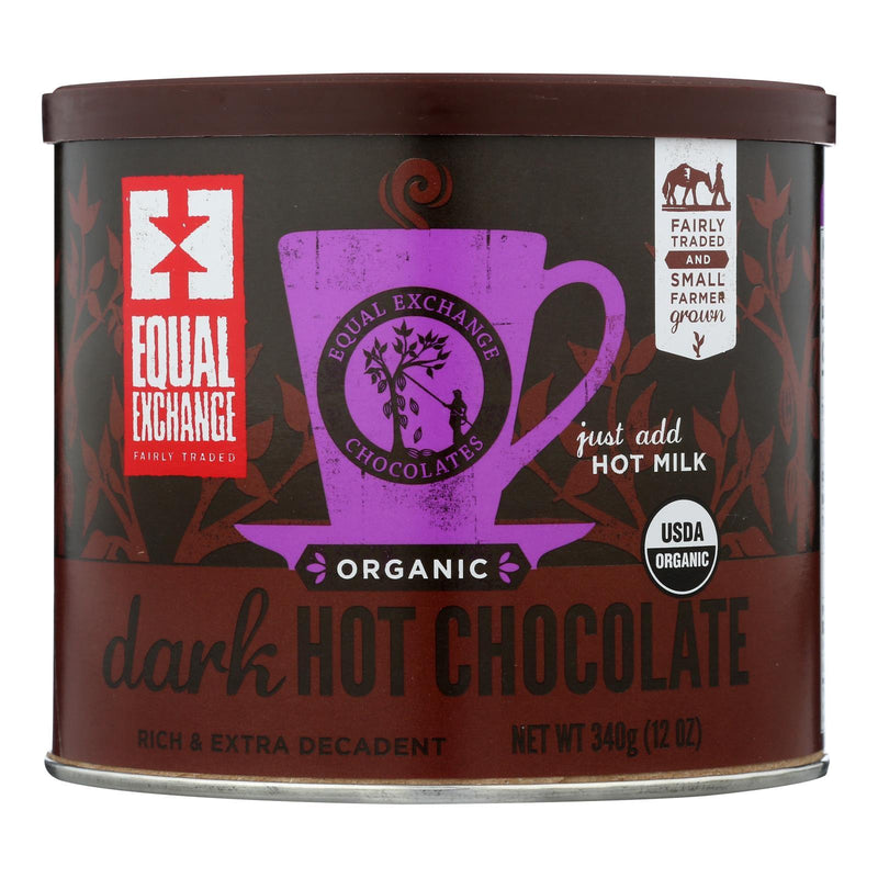 Equal Exchange Hot Chocolate - Organic - Dark - Case Of 6 - 12 Oz - Orca Market