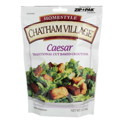 Chatham Village Traditional Cut Croutons - Caesar - Case Of 12 - 5 Oz. - Orca Market