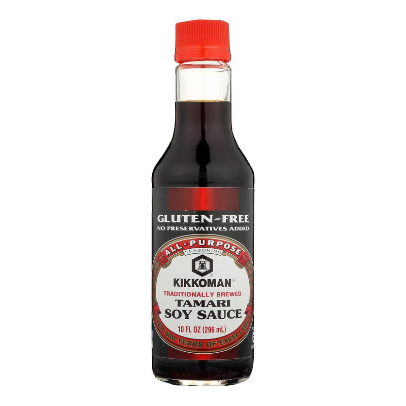 Kikkoman Tamari Soy Sauce - Naturally Brewed - Case Of 6 - 10 Fl Oz - Orca Market