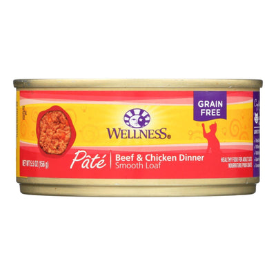 Wellness Pet Products Cat Food - Beef And Chicken - Case Of 24 - 5.5 Oz. - Orca Market