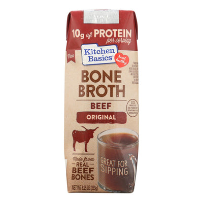 Kitchen Basics Beef Bone Broth - Case Of 12 - 8.25 Fz - Orca Market