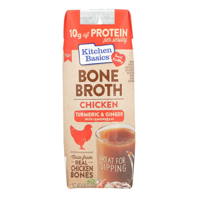 Kitchen Basics Chicken Bone Broth - Case Of 12 - 8.25 Fz - Orca Market