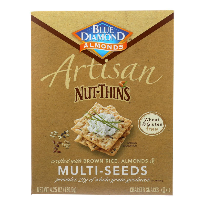 Blue Diamond - Artesion Nut Thins - Multi Seed - Case Of 12 - 4.25 Oz. - Orca Market