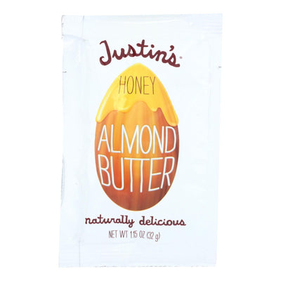 Justin's Nut Butter Squeeze Pack - Almond Butter - Honey - Case Of 10 - 1.15 Oz. - Orca Market