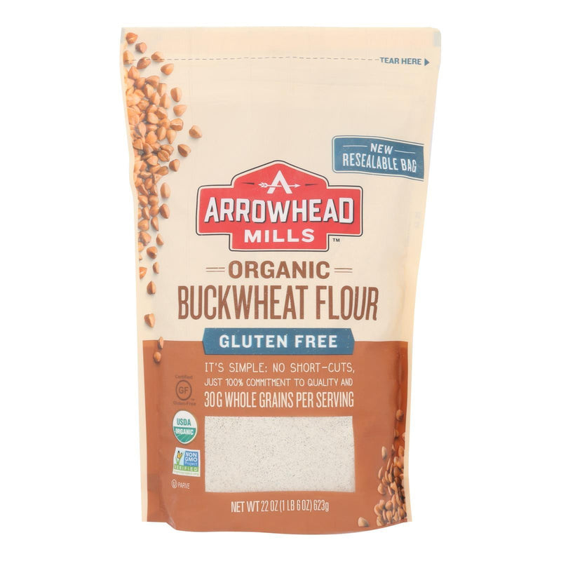 Arrowhead Mills - Organic Bukwheat Flour - Gluten Free - Case Of 6 - 22 Oz. - Orca Market