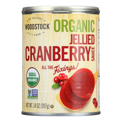 Woodstock Organic Jellied Cranberry Sauce - Case Of 12 - 14 Oz - Orca Market