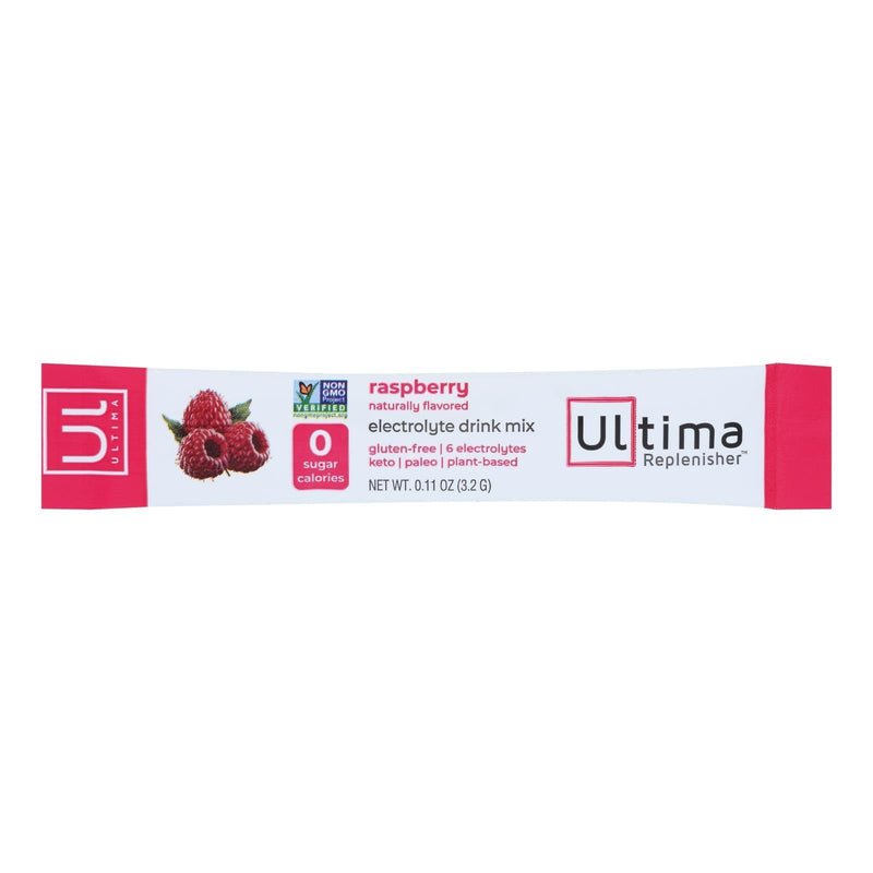 Ultima Replenisher - Electrolyte Powder Raspberry - Case Of 20-0.11 Oz - Orca Market