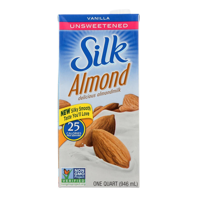 Silk Pure Almond Milk - Unsweetened Vanilla - Case Of 6 - 32 Fl Oz. - Orca Market