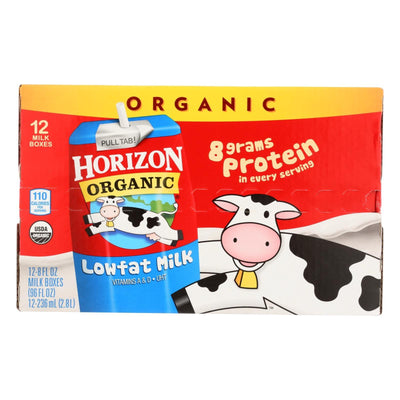 Horizon Organic Dairy Organic Low Fat 1 % Milk - Aseptic - 12/8 Fl Oz - Orca Market