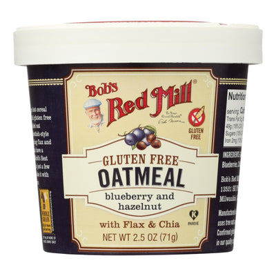 Bob's Red Mill - Gluten Free Oatmeal Cup Blueberry And Hazelnut - 2.5 Oz - Case Of 12 - Orca Market