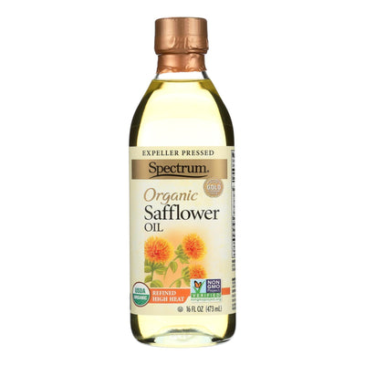 Spectrum Naturals High Heat Refined Organic Safflower Oil - Case Of 12 - 16 Fl Oz. - Orca Market