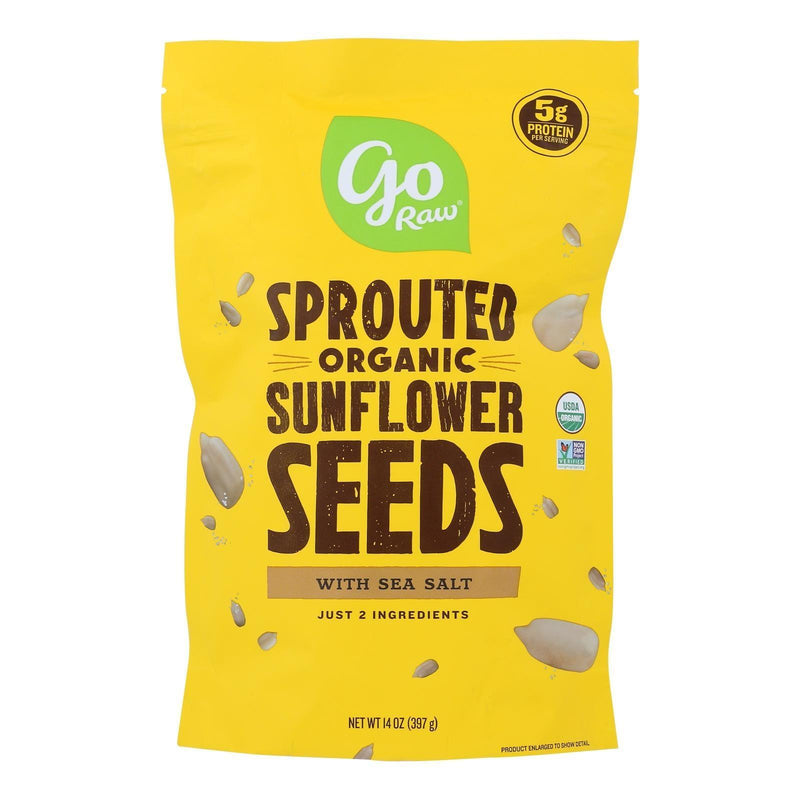 Go Raw Sprouted Seeds, Sunflower With Celtic Sea Salt - Case Of 6 - 14 Oz - Orca Market