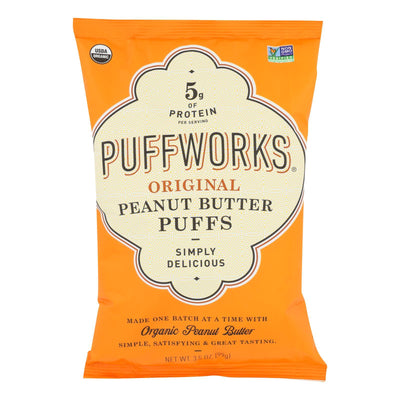 Puffworks - Puffs Original Peanut Butter Gluten Free - Case Of 8-3.5 Oz - Orca Market