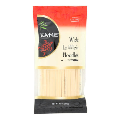 Ka'me Wide Lo Mein Noodles - Case Of 12 - 8 Oz. - Orca Market