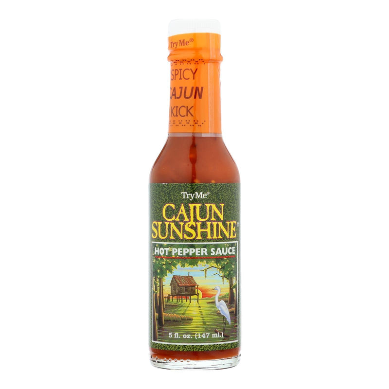 Try Me Cajun Sunshine - Hot Pepper Sauce - Case Of 6 - 5 Oz. - Orca Market