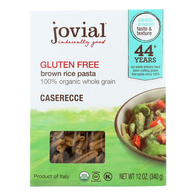 Jovial - Gluten Free Brown Rice Pasta - Caserecce - Case Of 12 - 12 Oz. - Orca Market