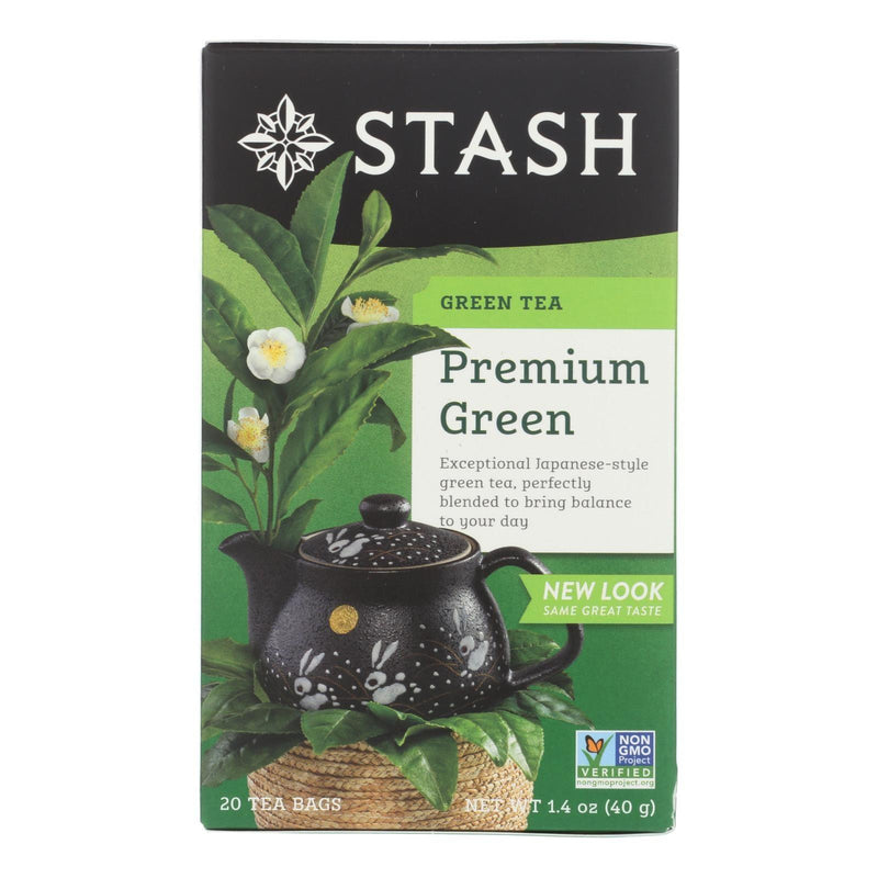 Stash Tea Organic Green Tea - Premium - Case Of 6 - 20 Bags - Orca Market