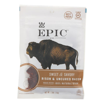 Epic - Jerky Bites - Bison Meat - Case Of 8 - 2.5 Oz. - Orca Market